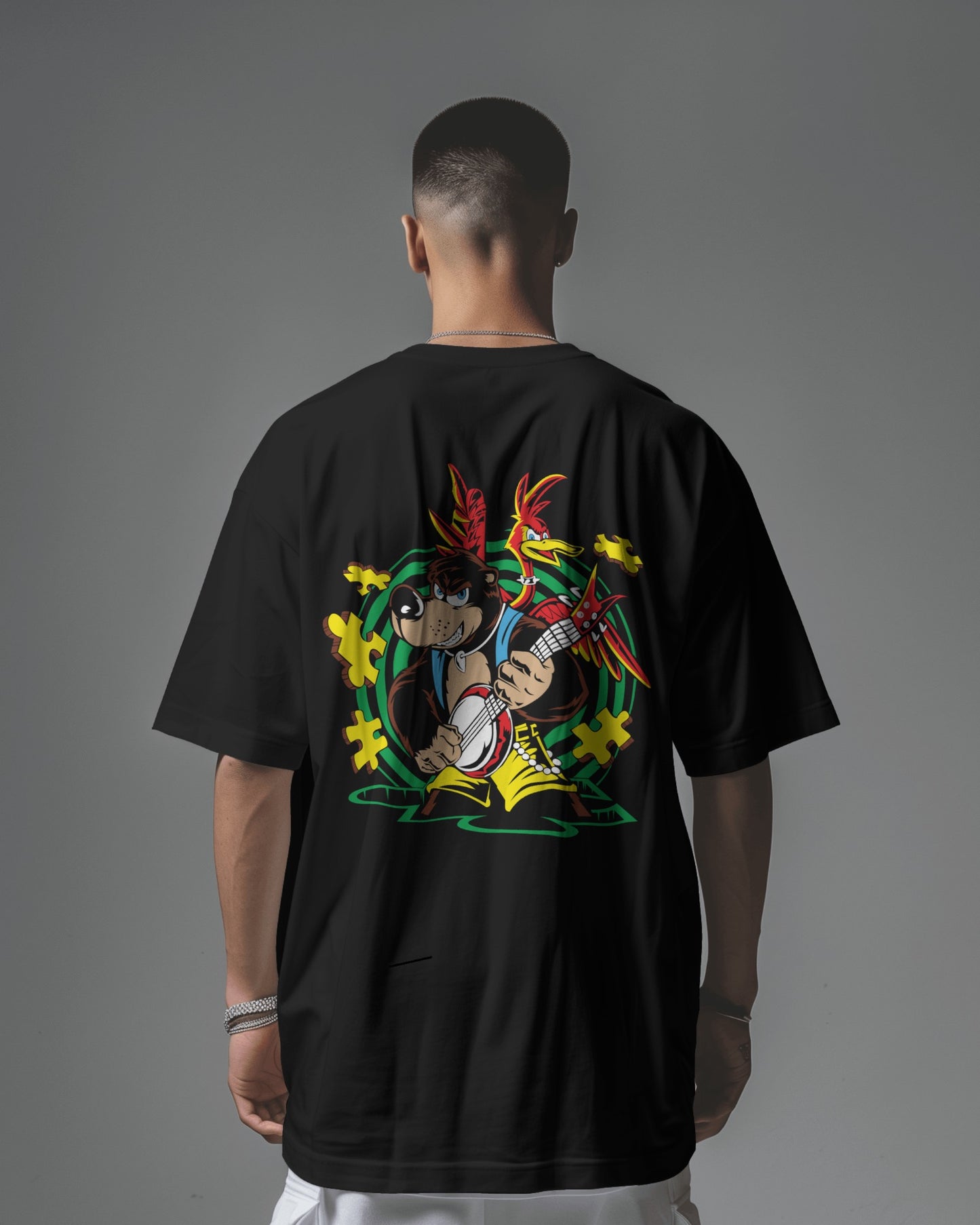 Oversized Unisex T-Shirts Banjo Bear