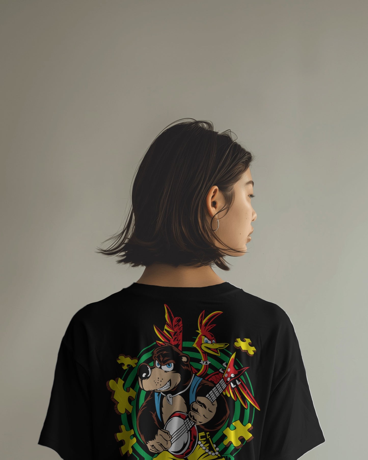 Oversized Unisex T-Shirts Banjo Bear
