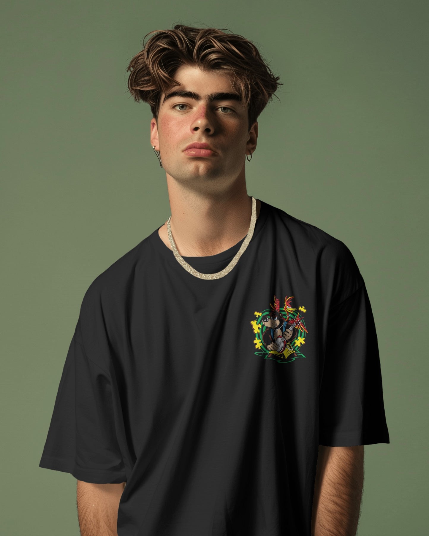 Oversized Unisex T-Shirts Banjo Bear