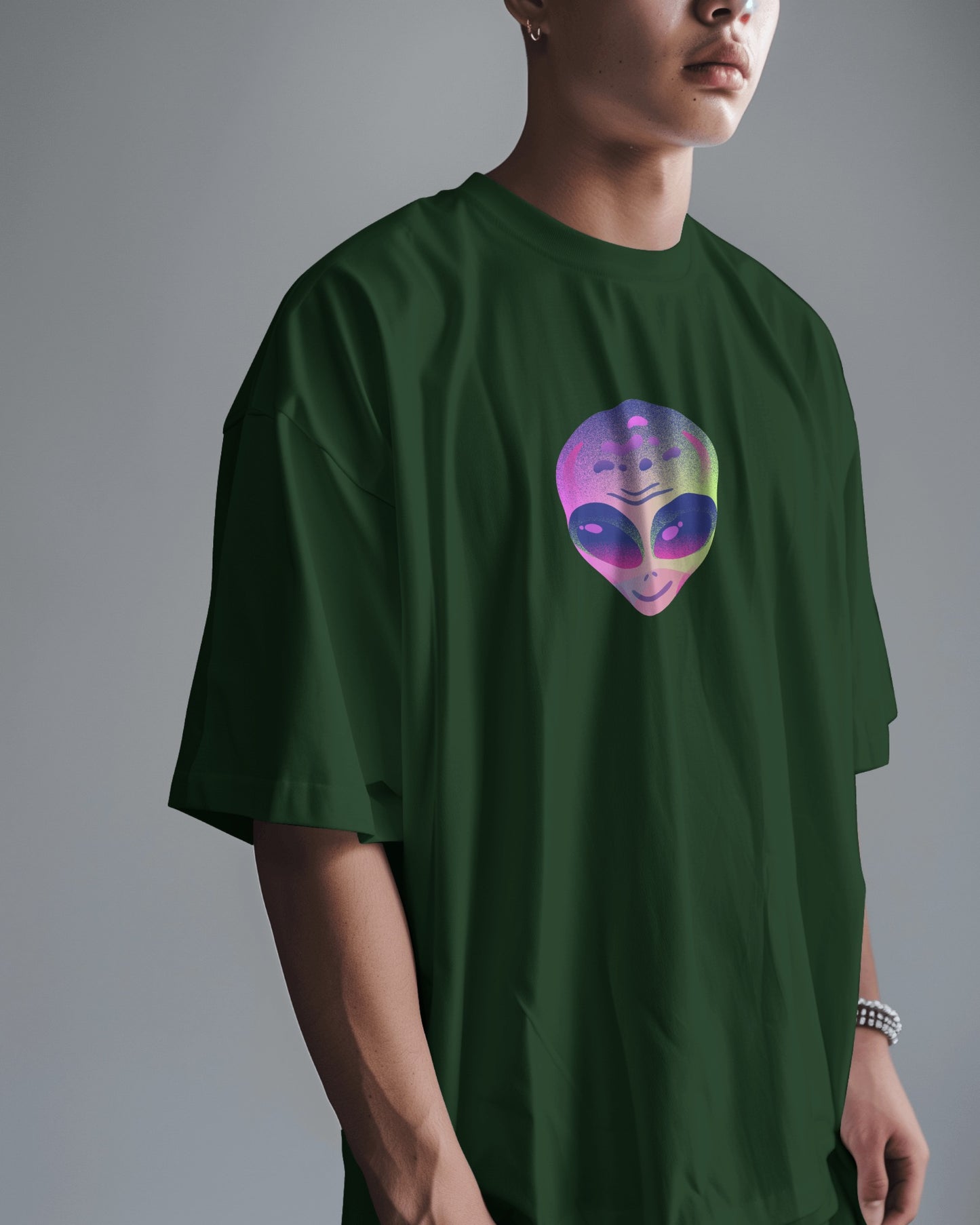 Oversized Men T-Shirts Cosmic Dreamscape