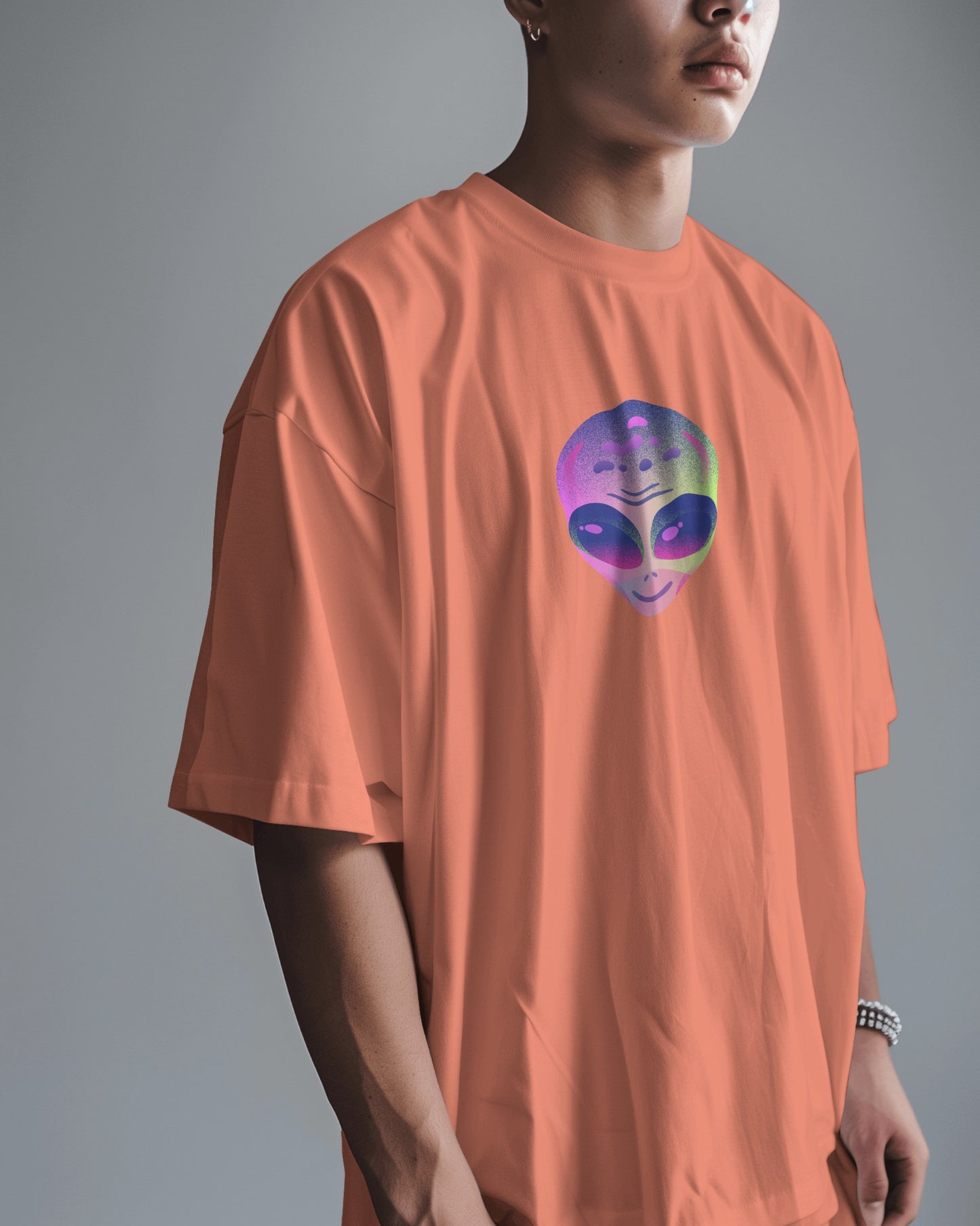 Oversized Men T-Shirts Cosmic Dreamscape
