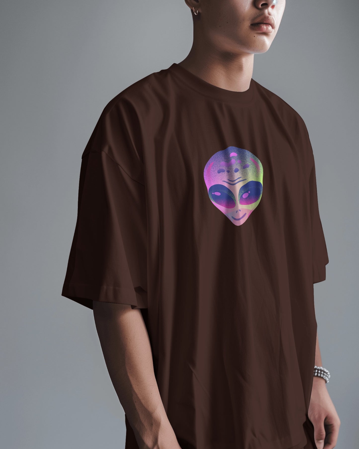 Oversized Men T-Shirts Cosmic Dreamscape