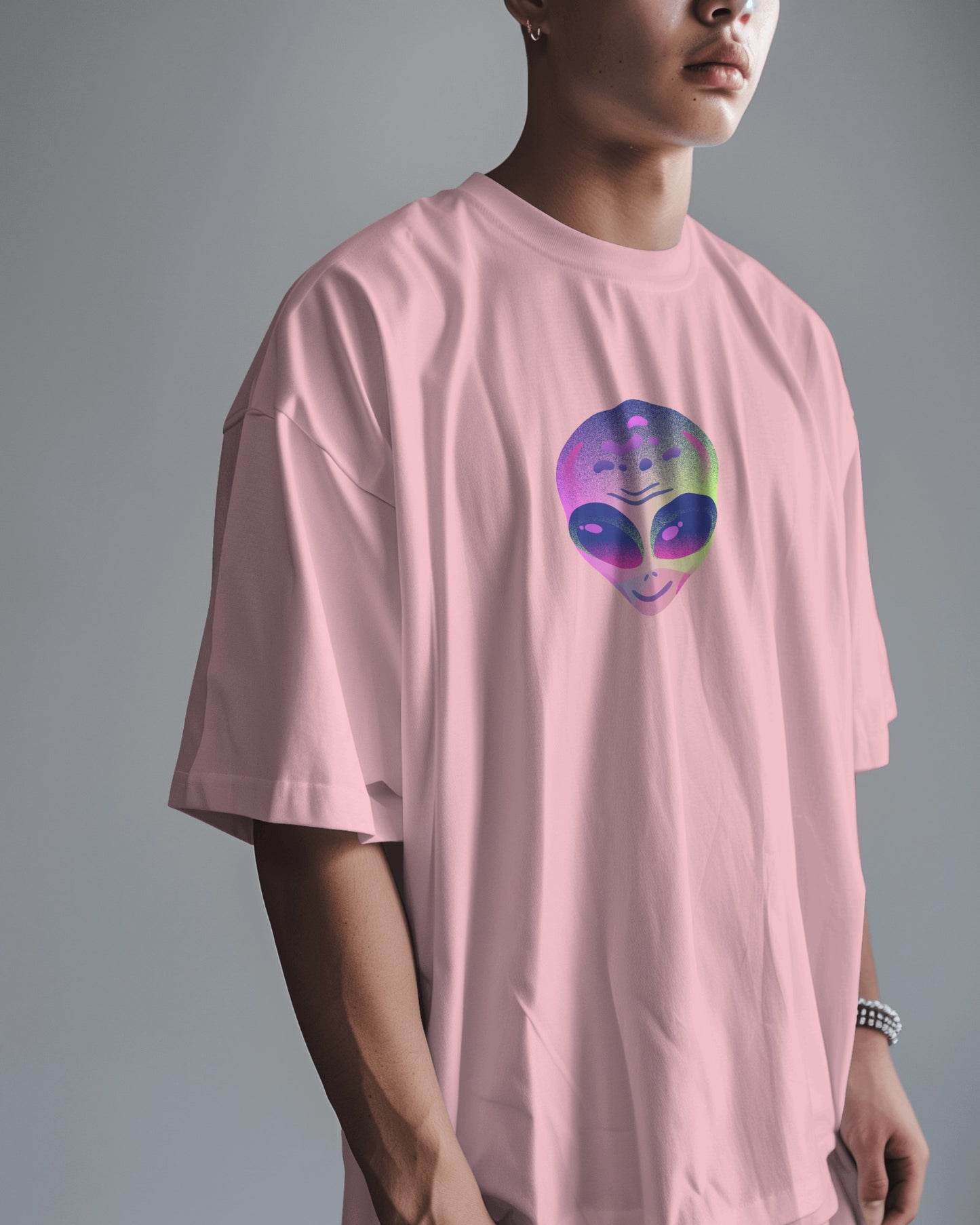 Oversized Men T-Shirts Cosmic Dreamscape