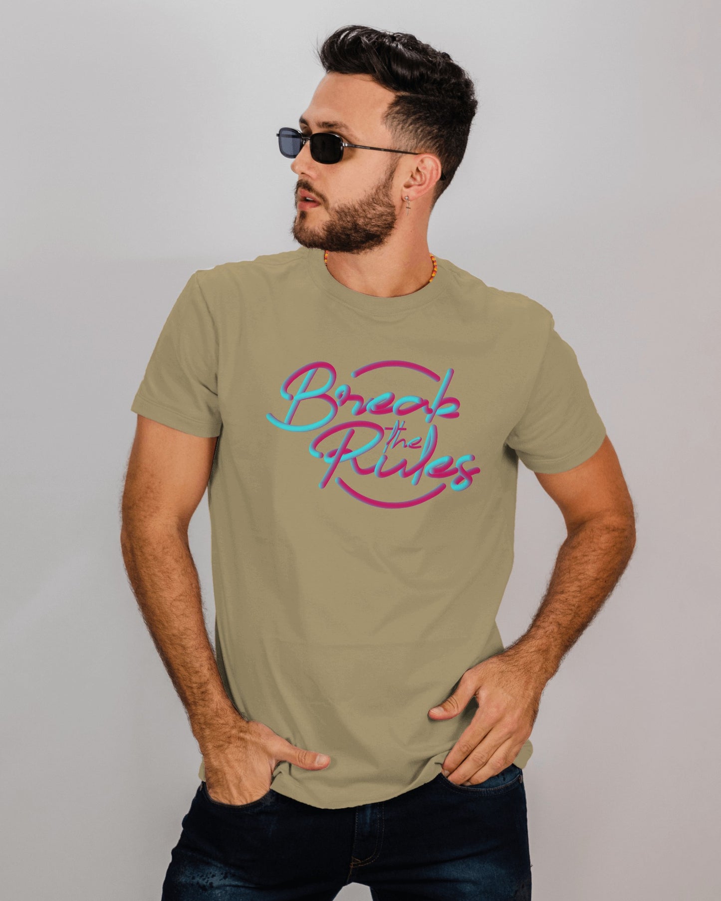 Regular Men T-Shirts Break The Rules