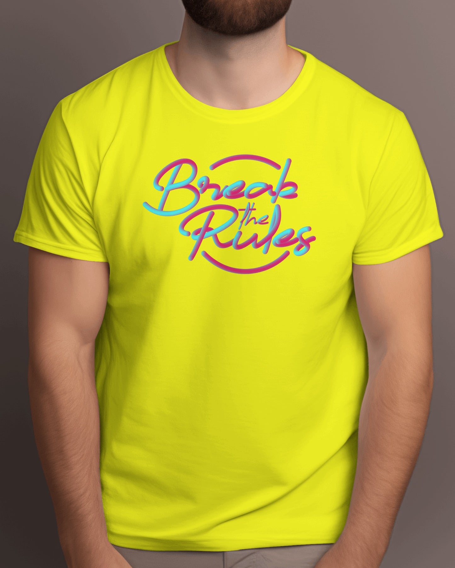 Regular Men T-Shirts Break The Rules