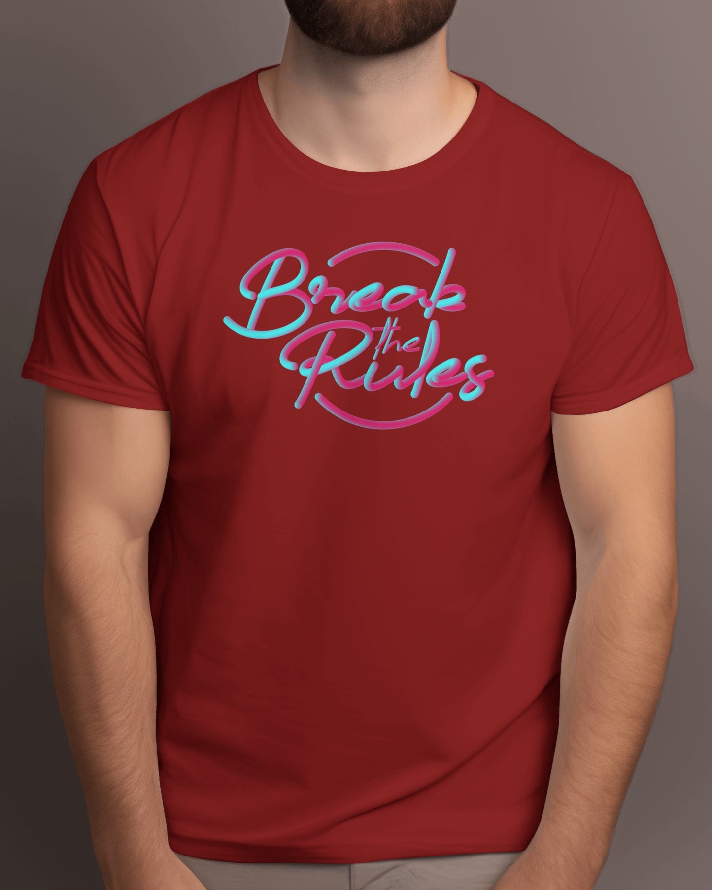 Regular Men T-Shirts Break The Rules
