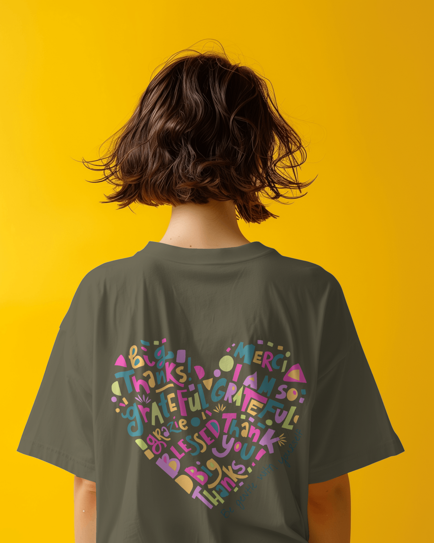 Oversized Women T-Shirts Be Gentle With Yourself