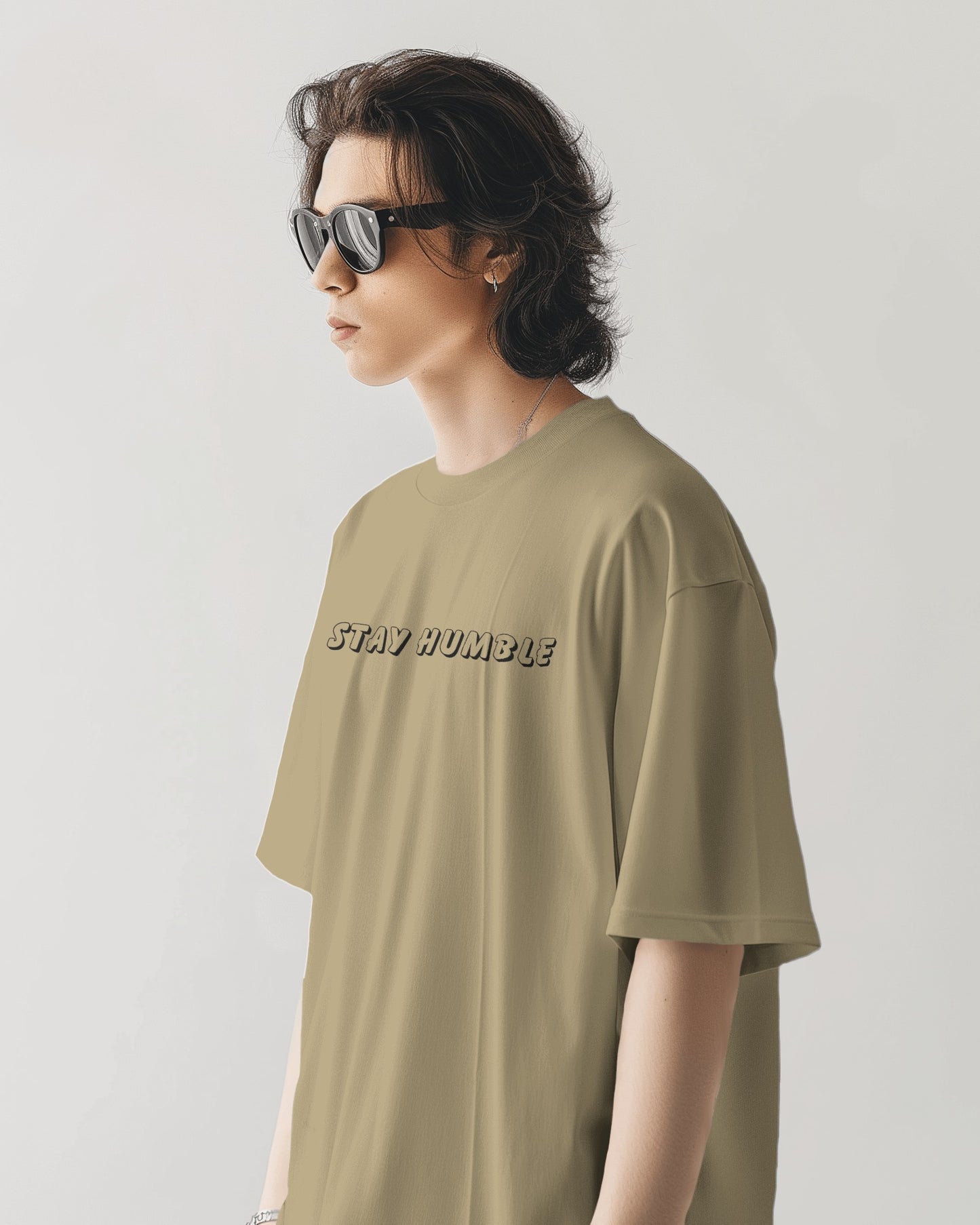 Oversized Men T-Shirts Stay Humble