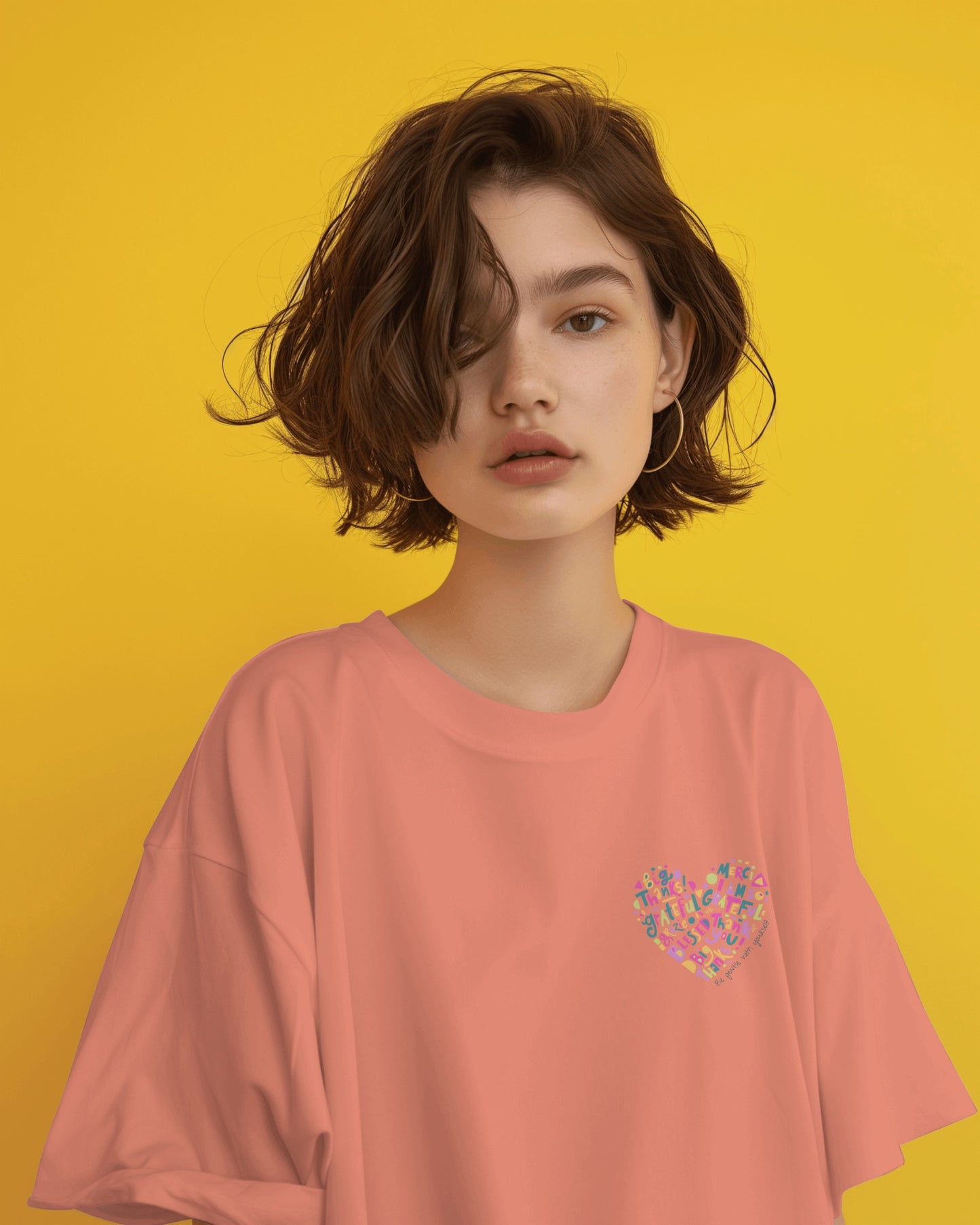 Oversized Women T-Shirts Be Gentle With Yourself