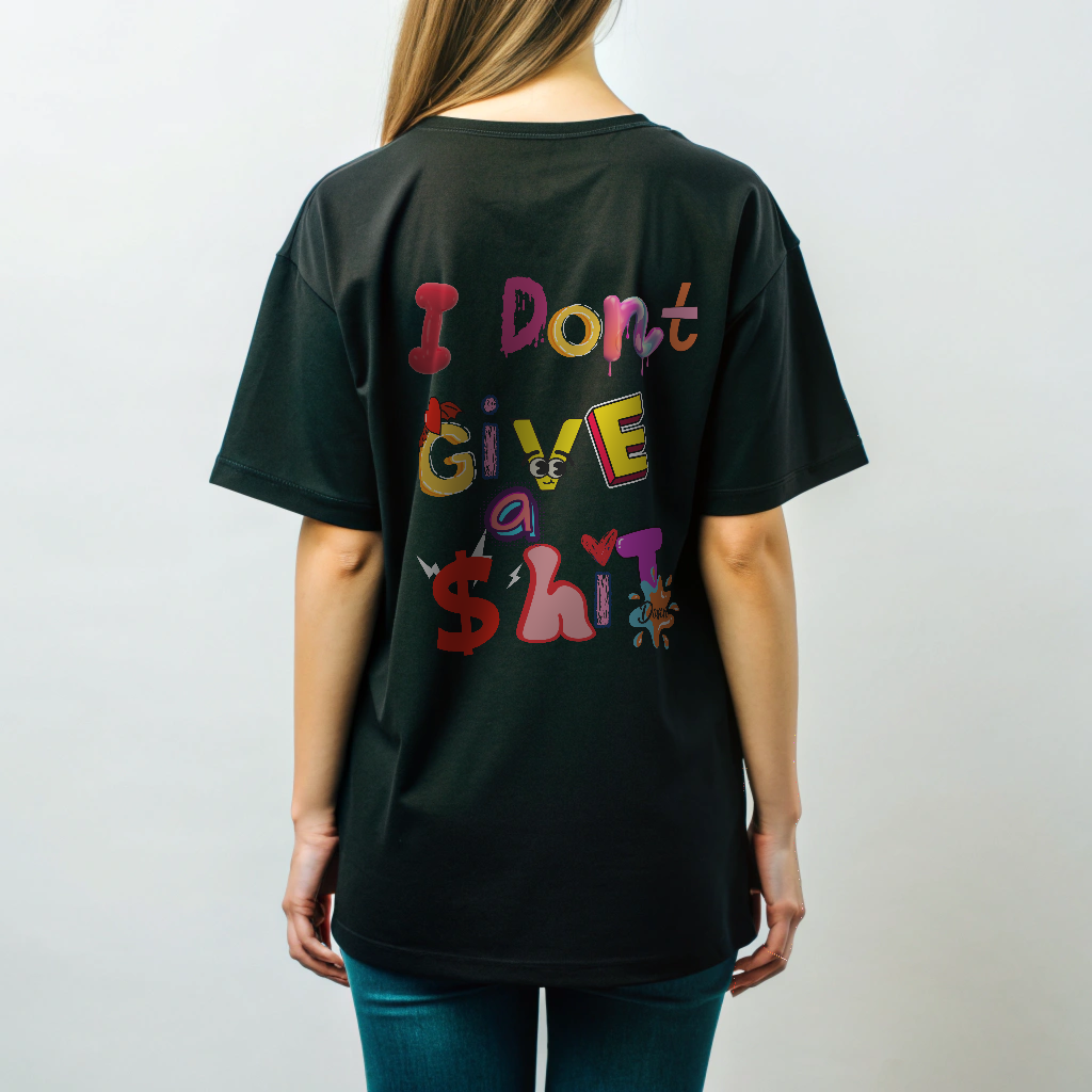 Oversized Men T-Shirts I don't Give a Shit