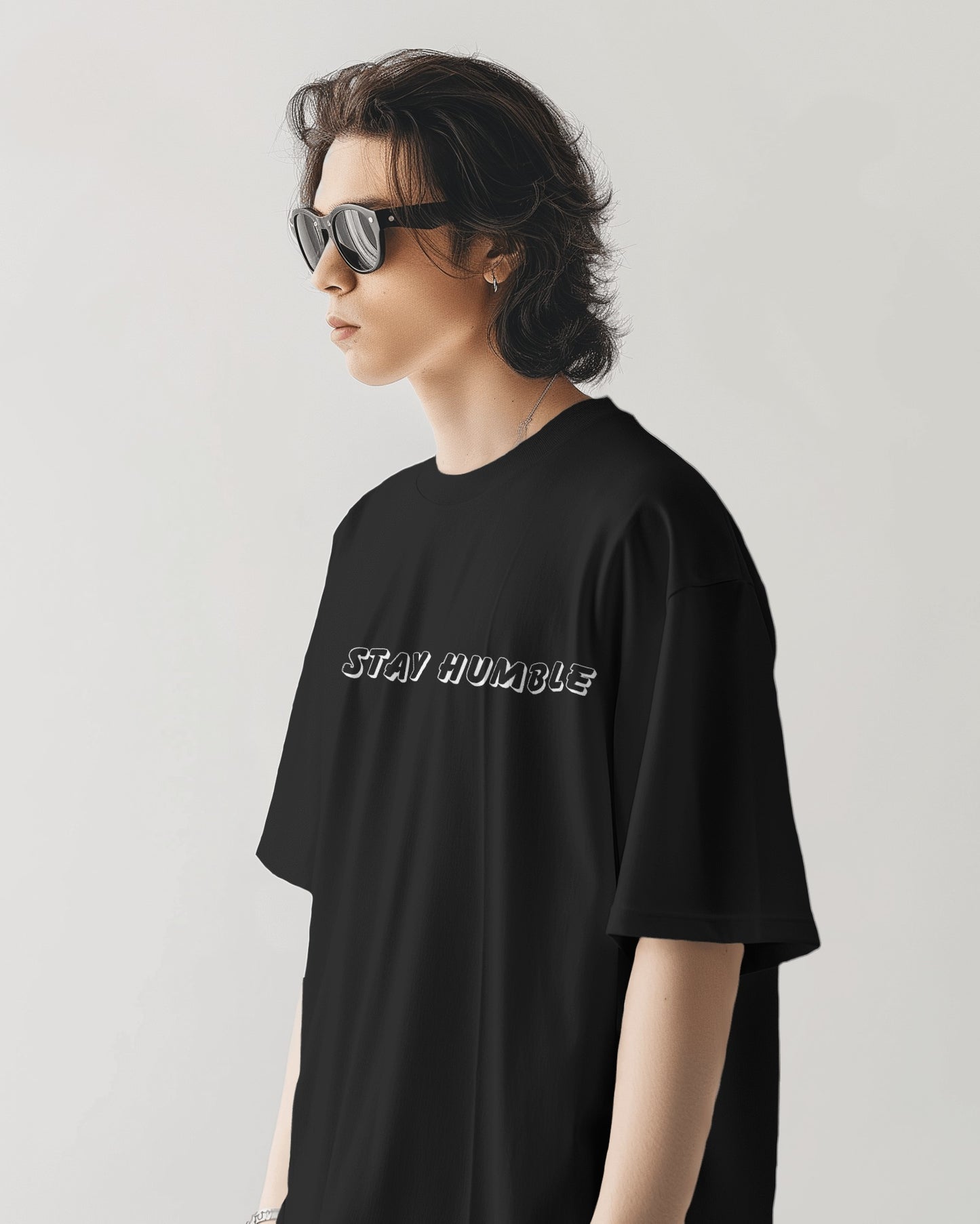 Oversized Men T-Shirts Stay Humble