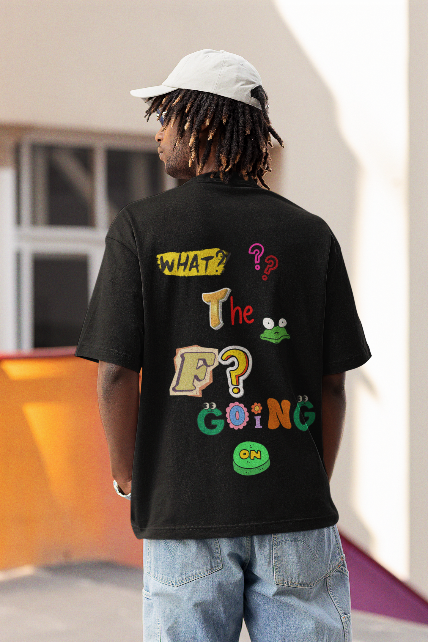 Oversized Unisex T-Shirts What the F is Going On