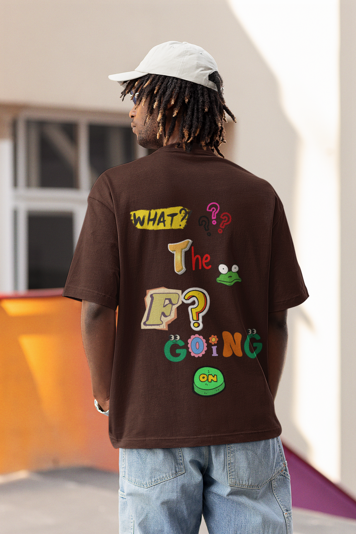 Oversized Unisex T-Shirts What the F is Going On