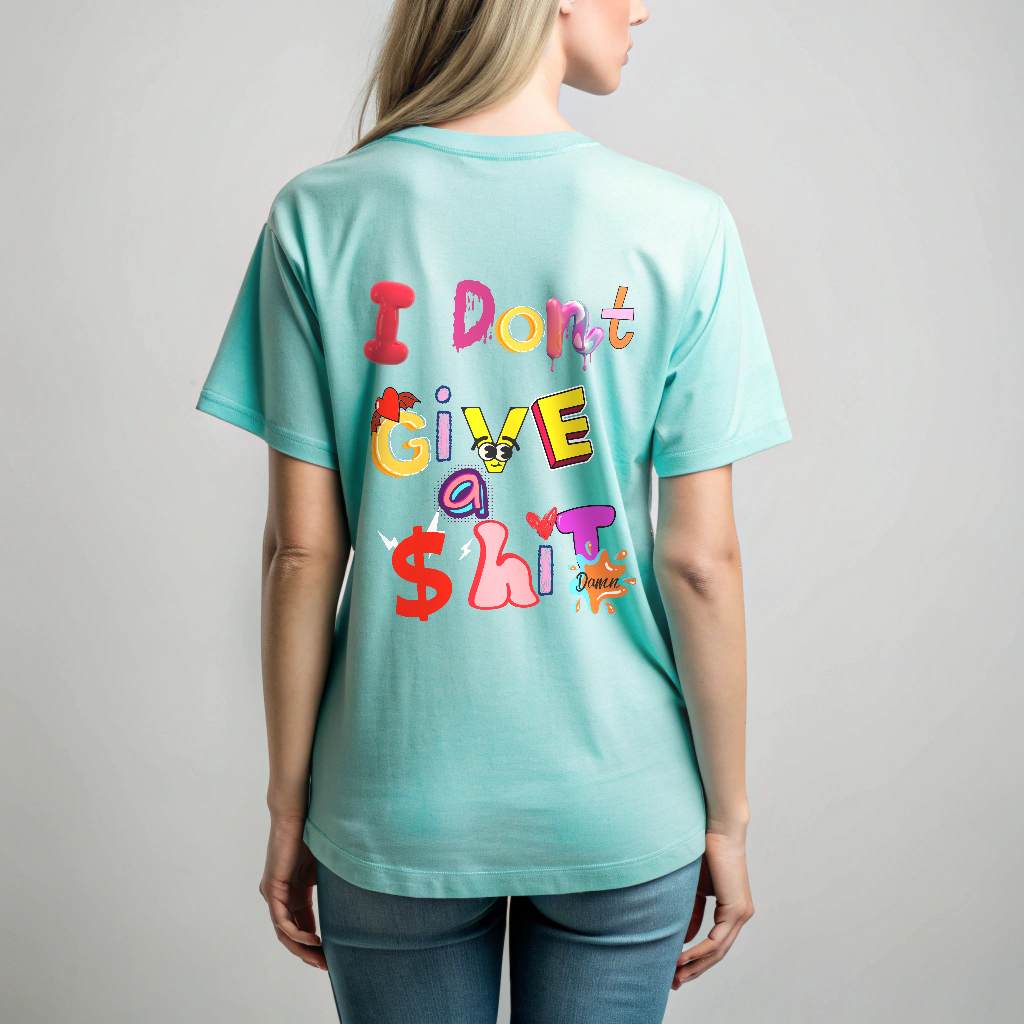 Oversized Men T-Shirts I don't Give a Shit
