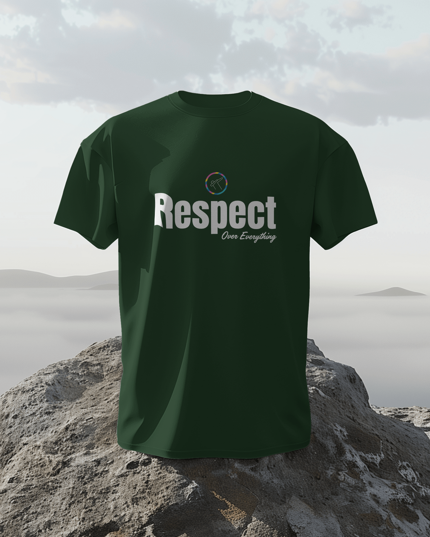 Regular Men T-Shirts Respect Over Everything