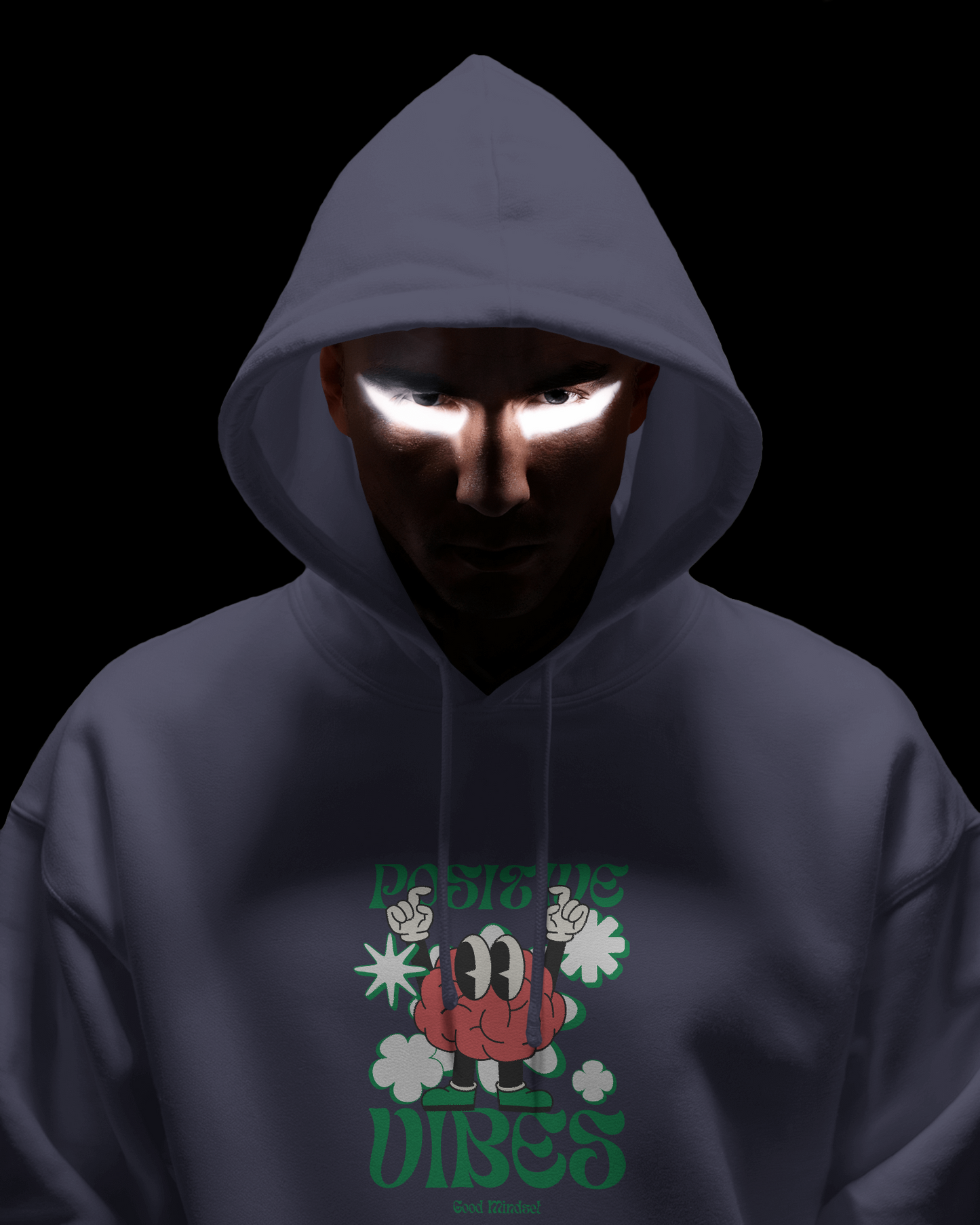 Oversized Hoodie Positive Vibes Good Mindset