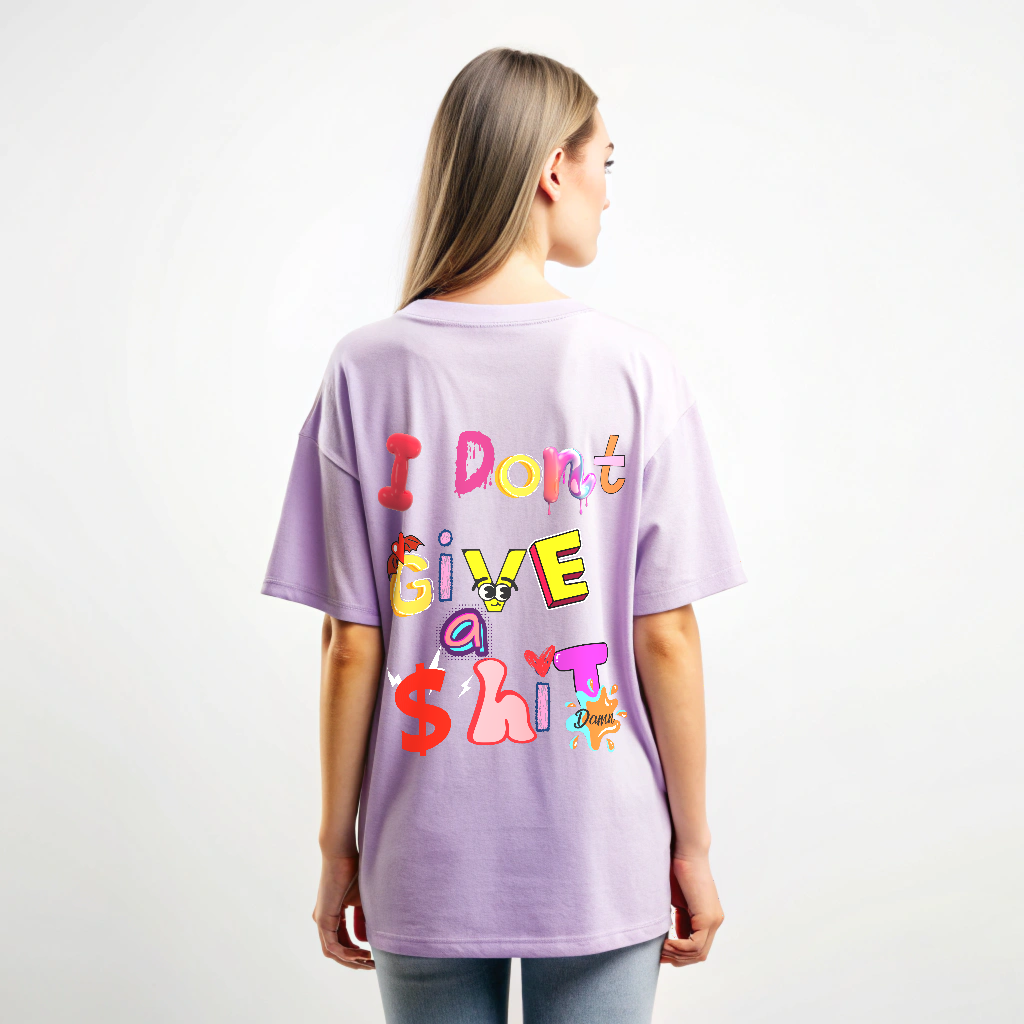 Oversized Men T-Shirts I don't Give a Shit
