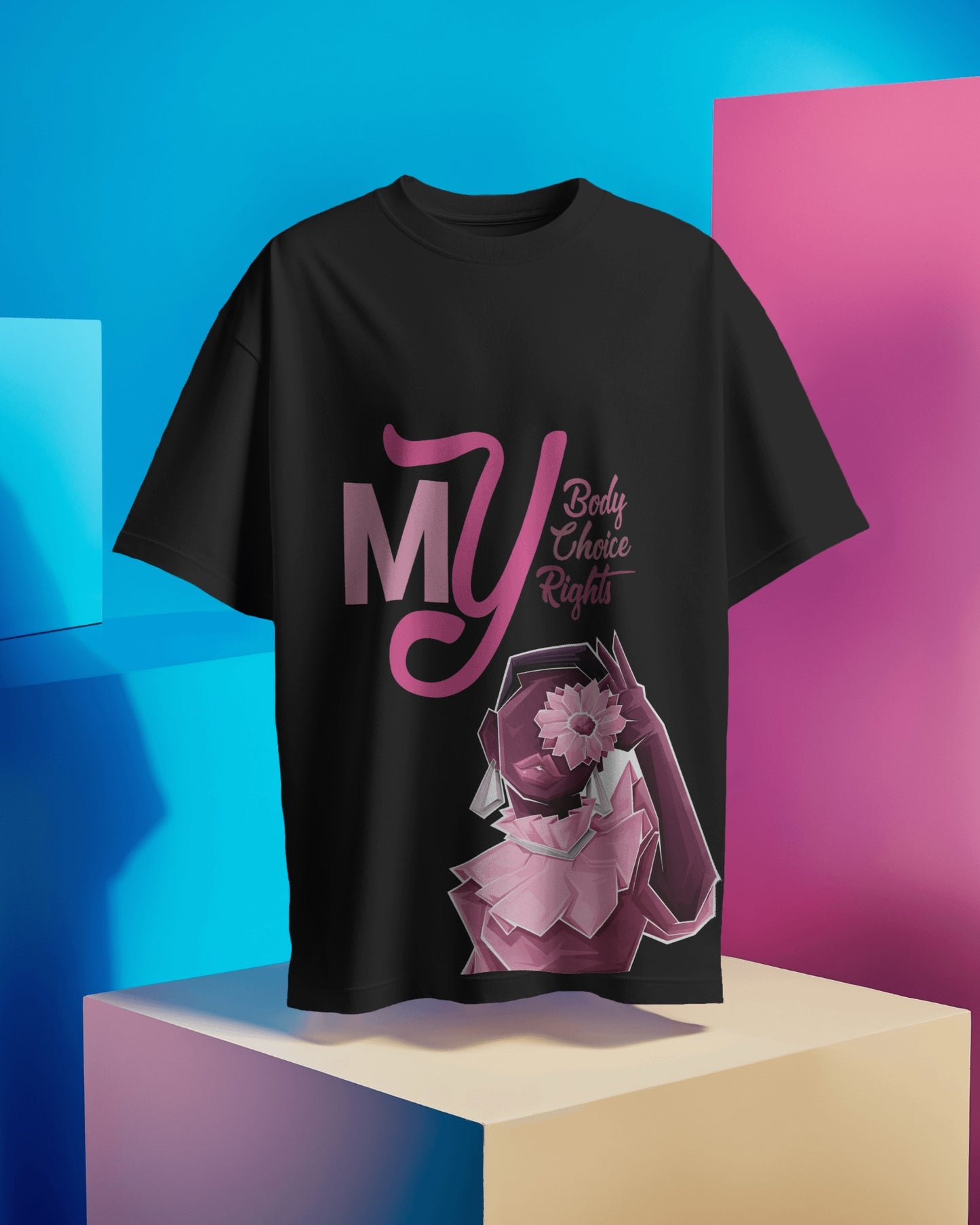 Oversized Women T-Shirts My Body,My Choice,My Rights