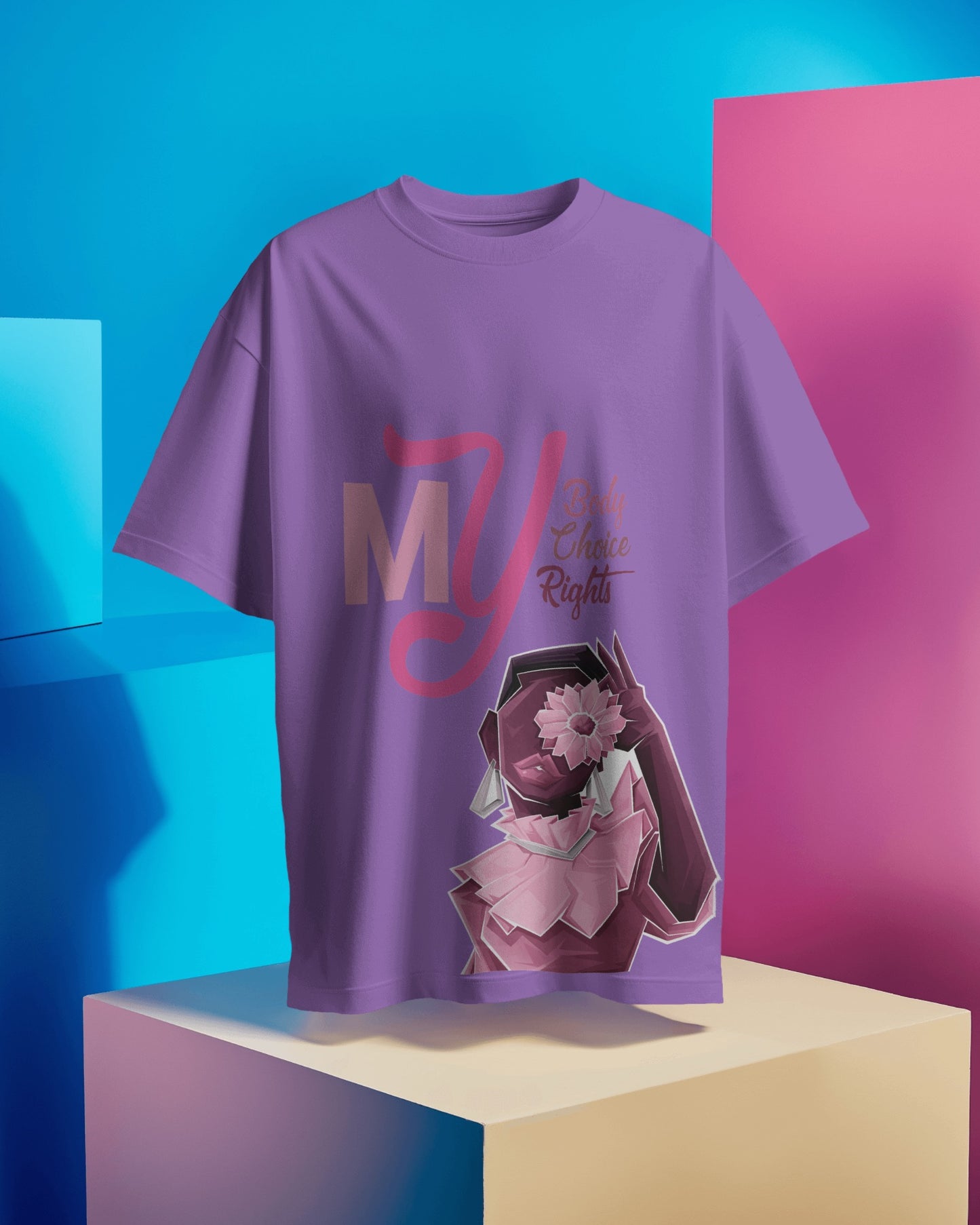 Oversized Women T-Shirts My Body,My Choice,My Rights