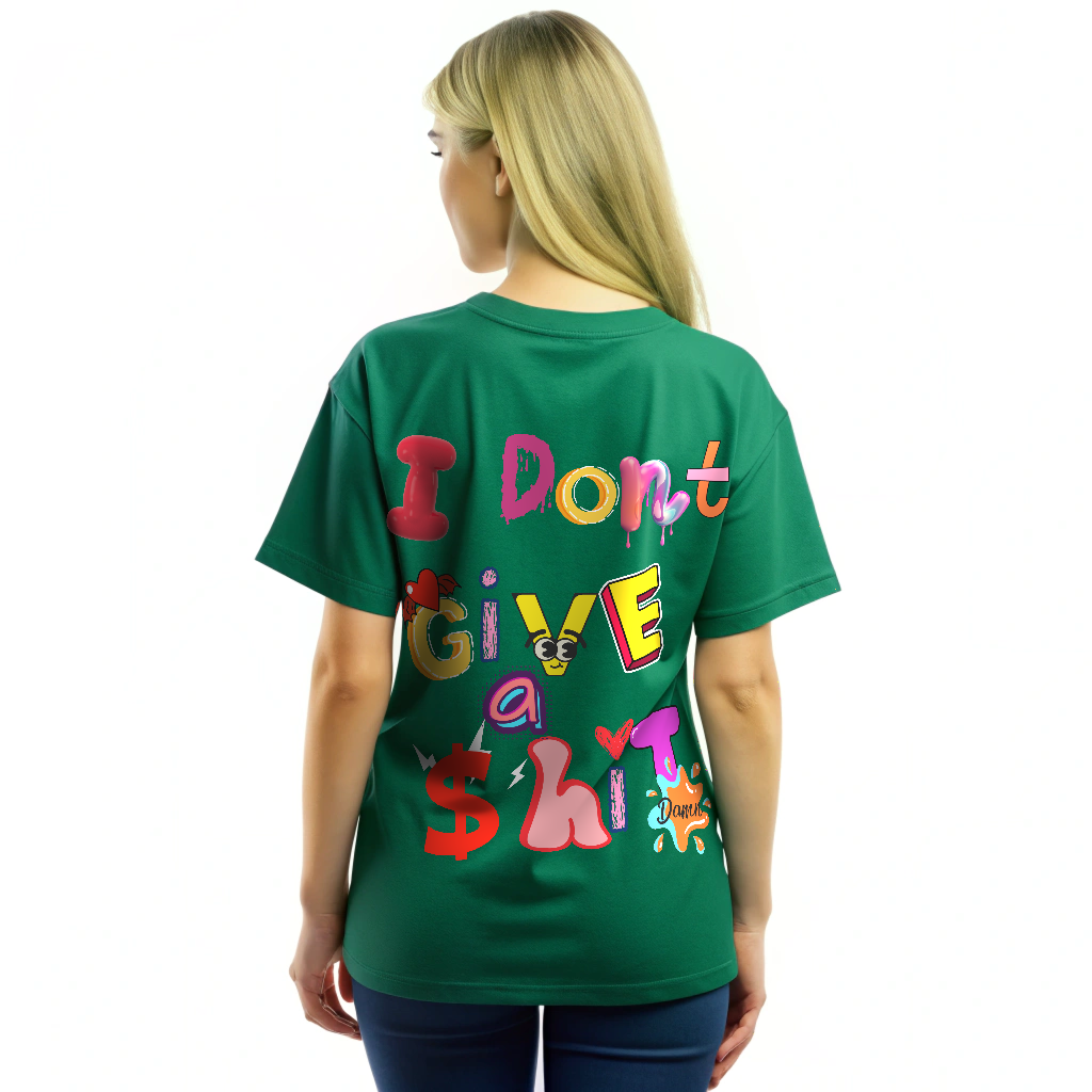 Oversized Men T-Shirts I don't Give a Shit