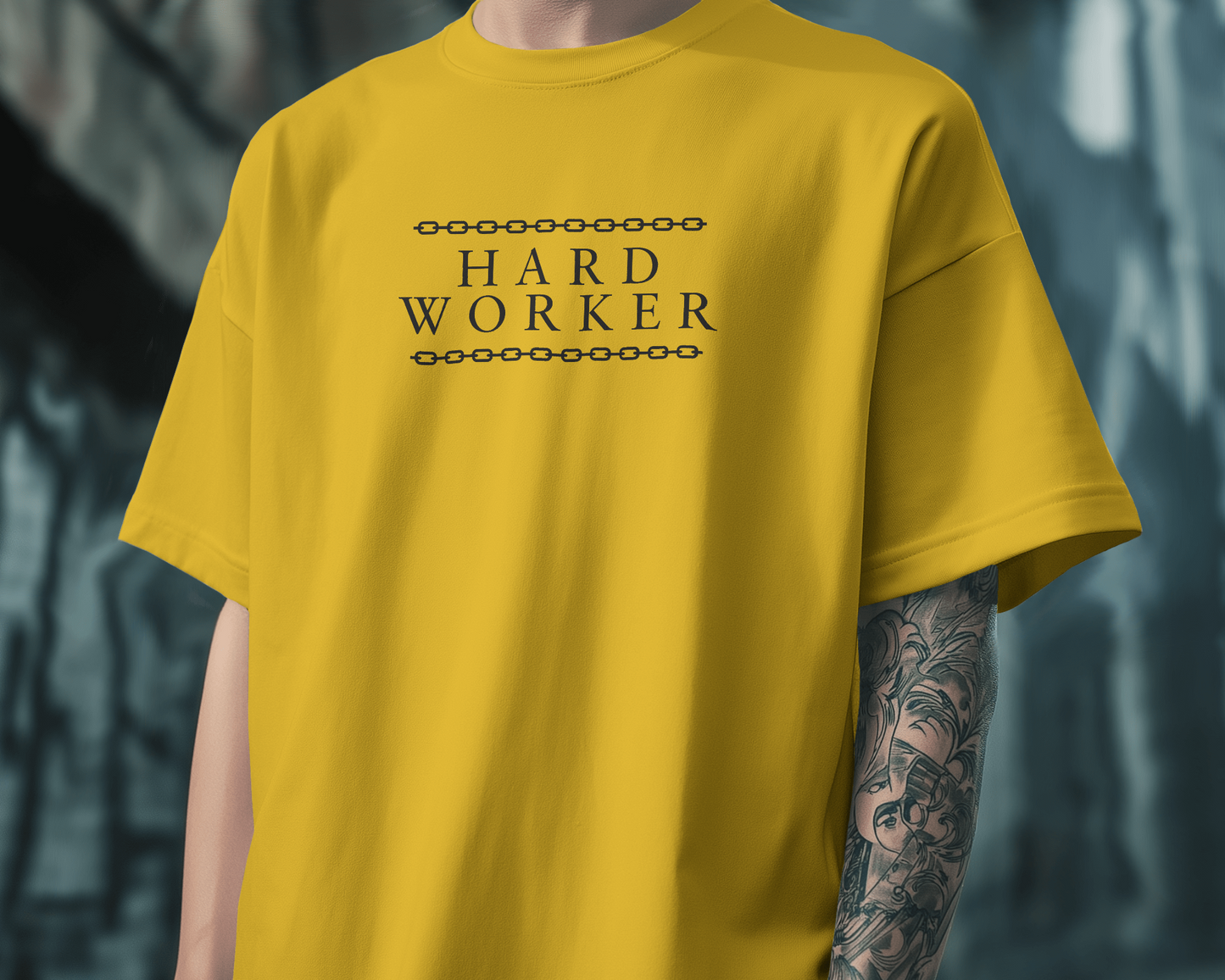 Oversized Men T-Shirts Work Harder