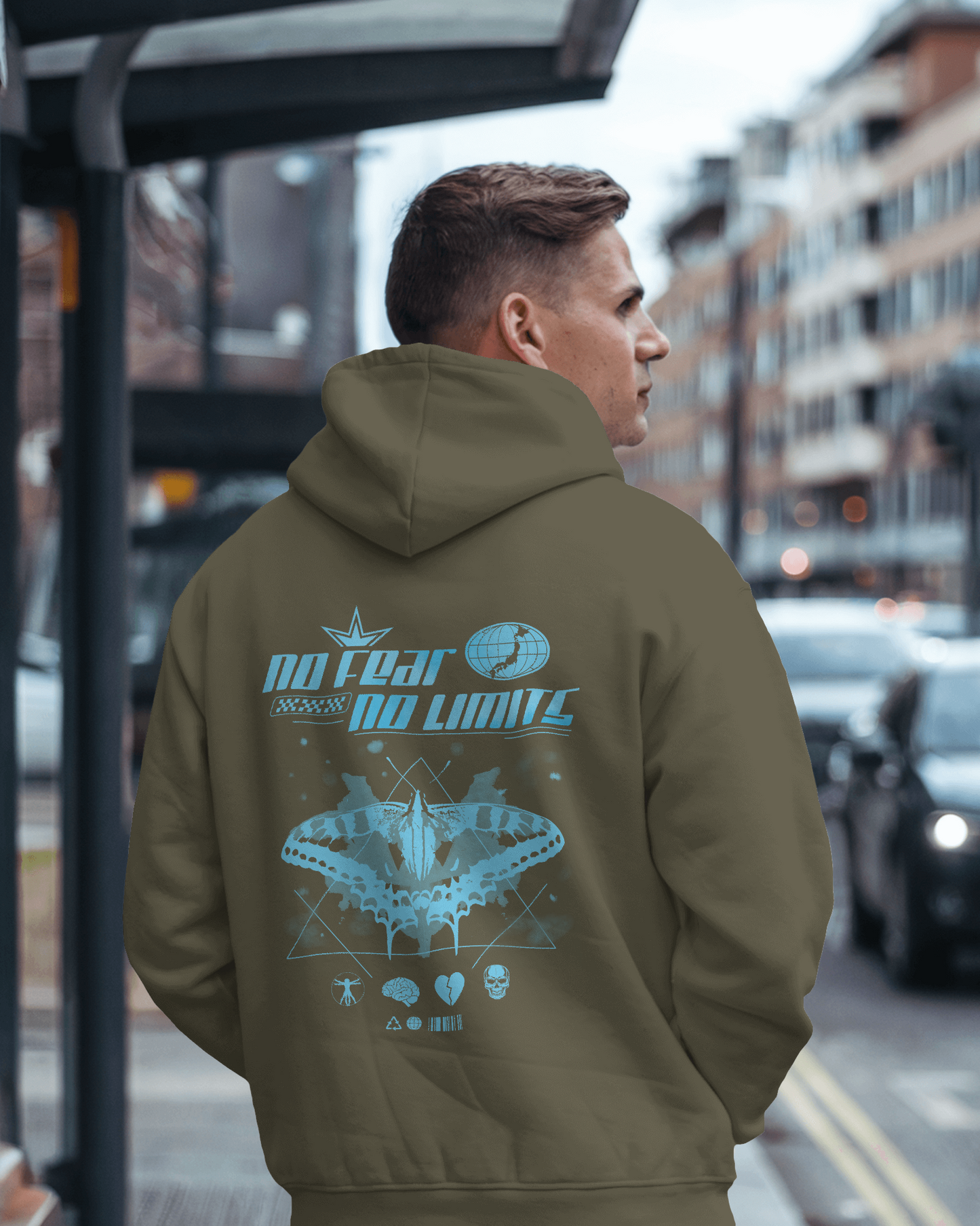 Oversized Hoodie No Fear No Limit