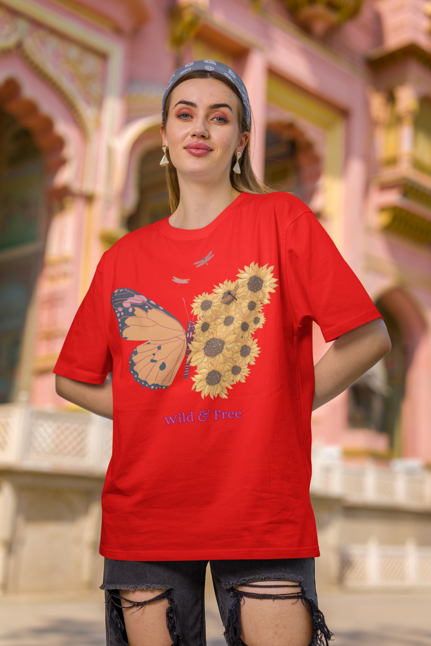 Oversized Women T-Shirts Wild & Free