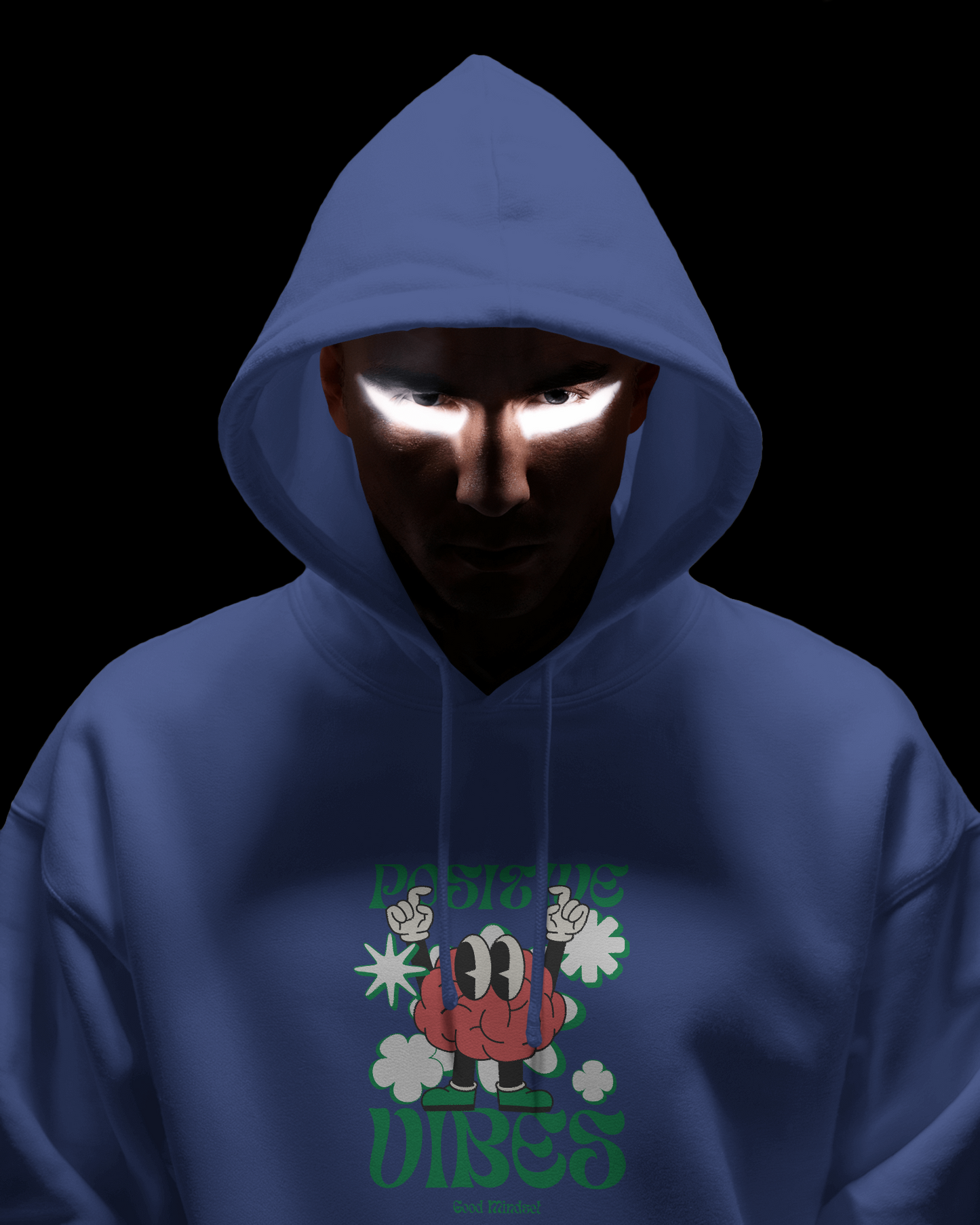 Oversized Hoodie Positive Vibes Good Mindset