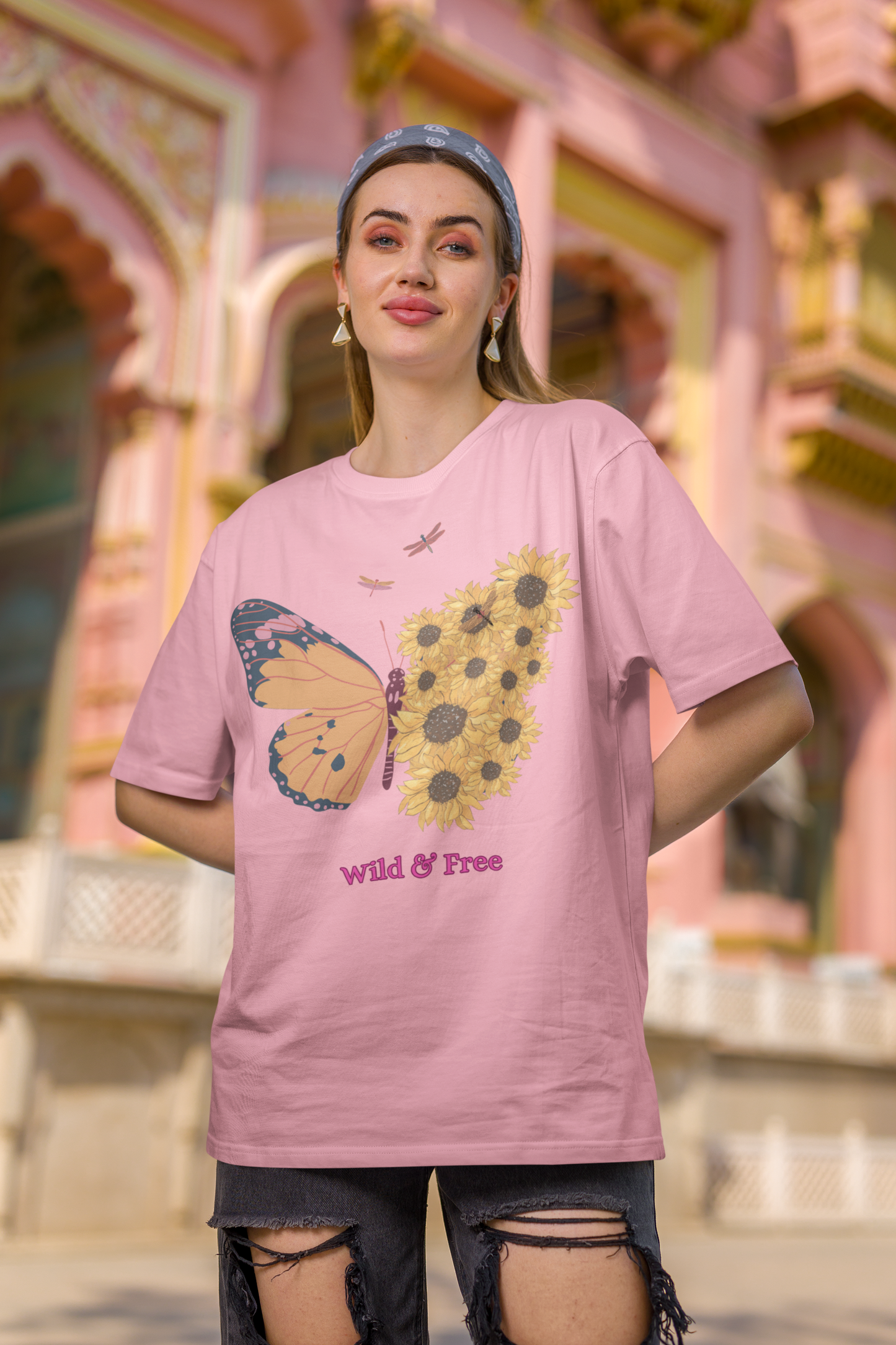 Oversized Women T-Shirts Wild & Free