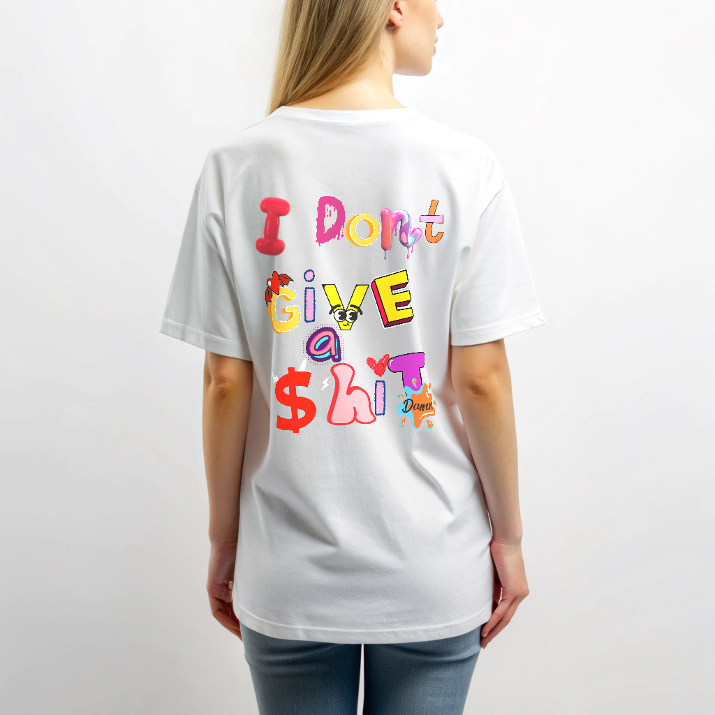 Oversized Men T-Shirts I don't Give a Shit