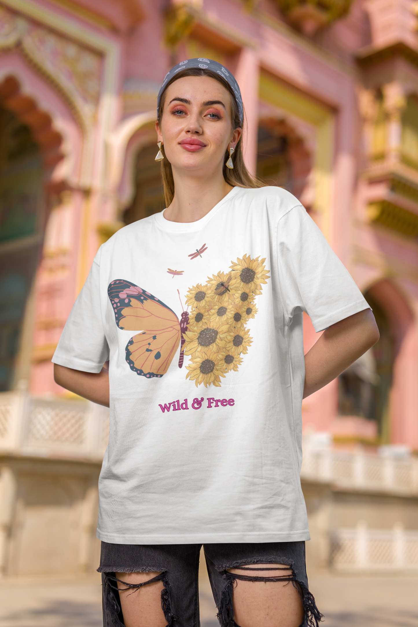 Oversized Women T-Shirts Wild & Free