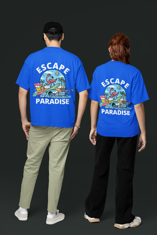 Oversized Men T-Shirts Escape Paradise