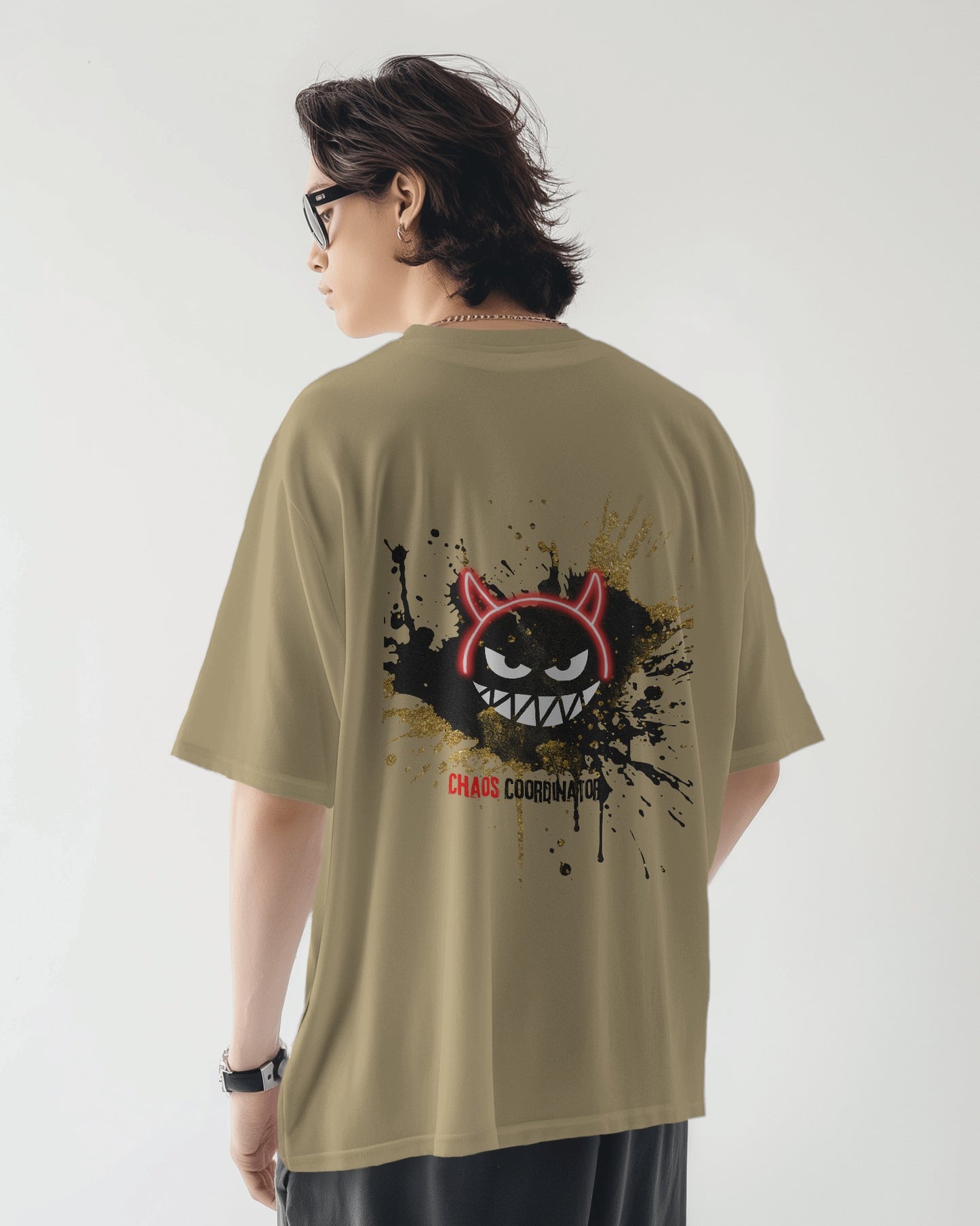 Oversized Men T-Shirts Chaos Coordinator