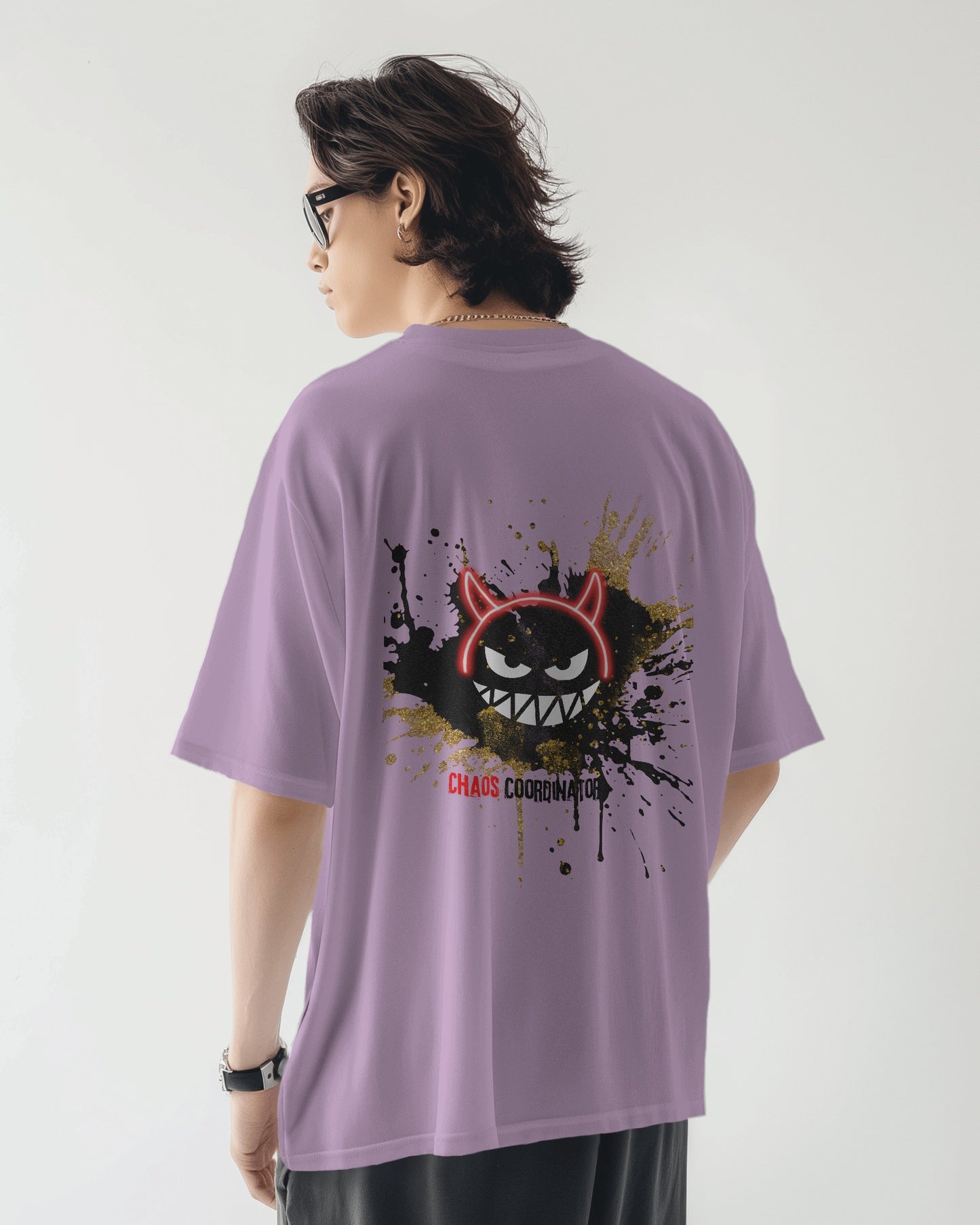 Oversized Men T-Shirts Chaos Coordinator