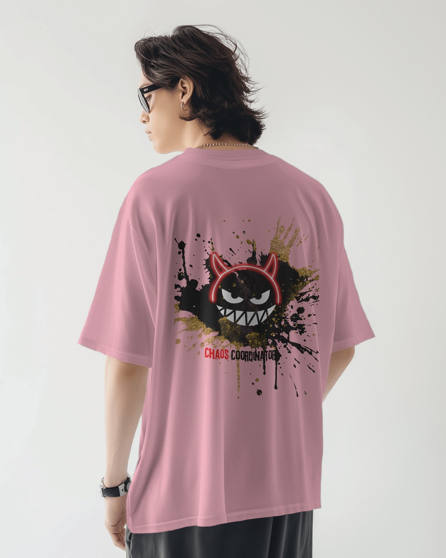 Oversized Men T-Shirts Chaos Coordinator