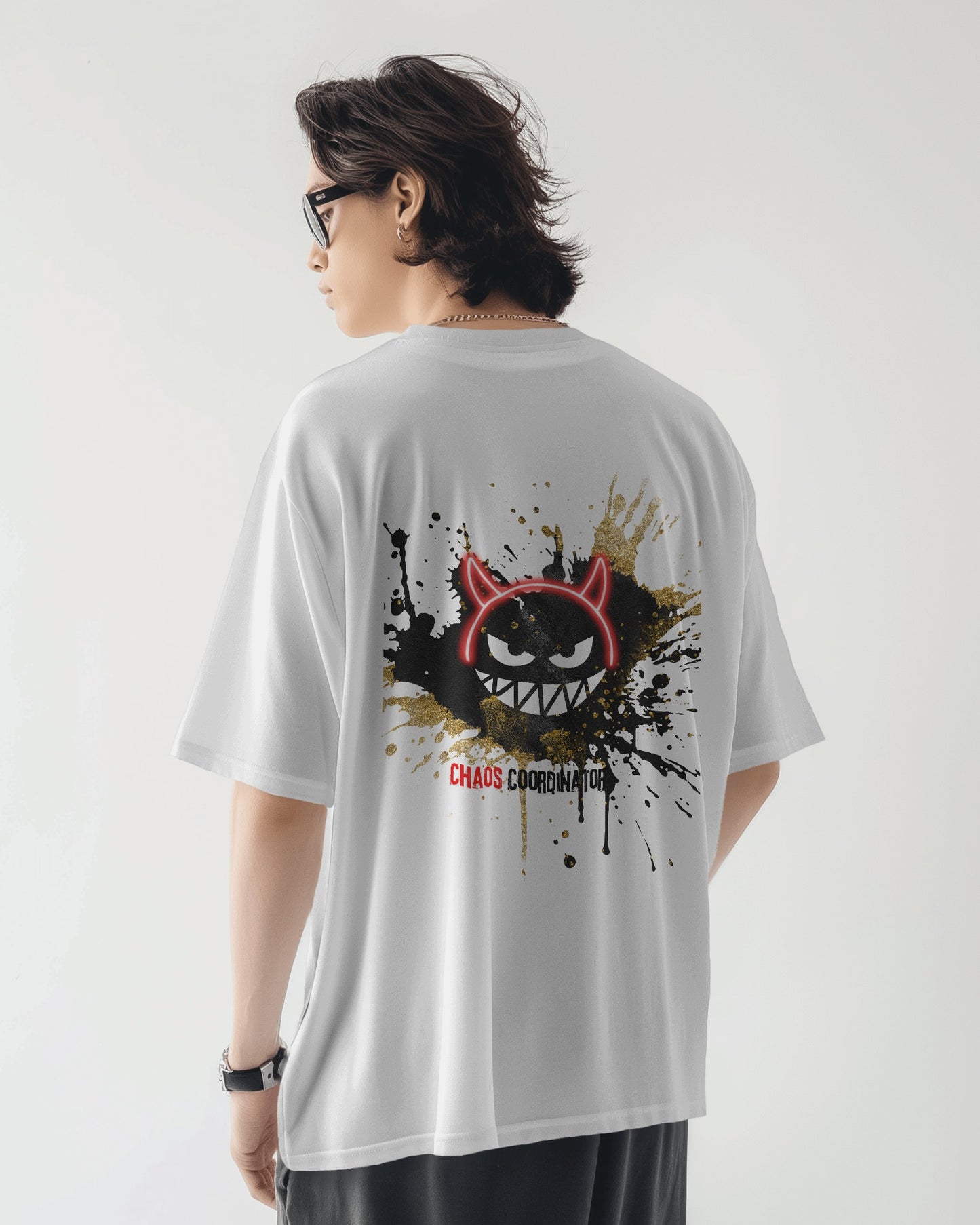 Oversized Men T-Shirts Chaos Coordinator