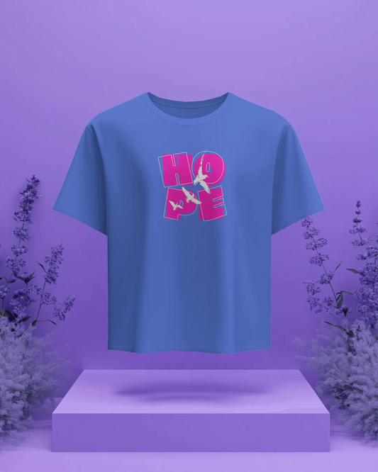 Regular Women T-Shirt HOPE Royal Blue