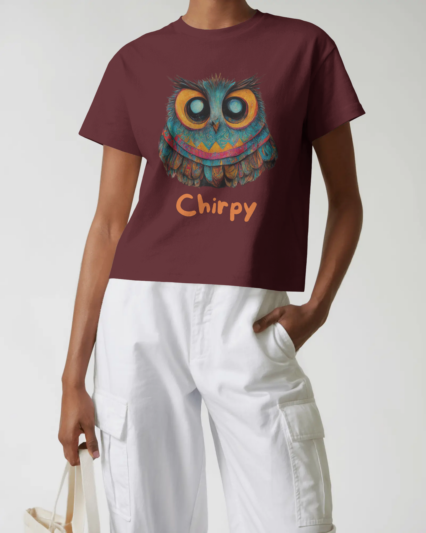 Regular Women T-Shirt Chirpy Maroon