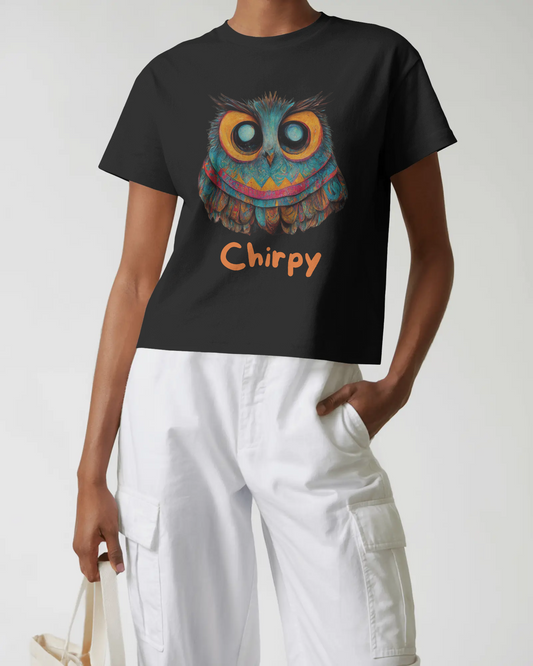 Regular Women T-Shirt Chirpy Black