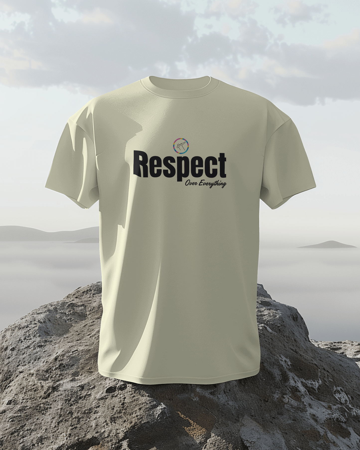 Regular Men T-Shirts Respect Over Everything