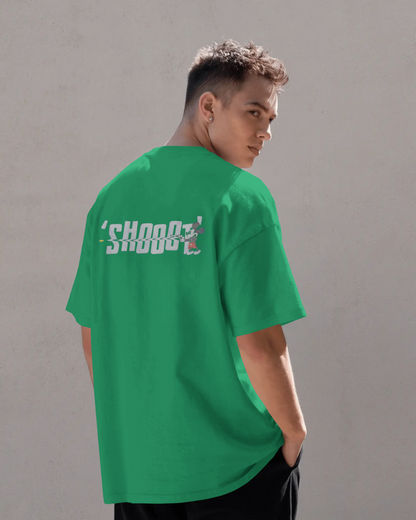 Oversized T-Shirts Shooot Jade Green HD Printing