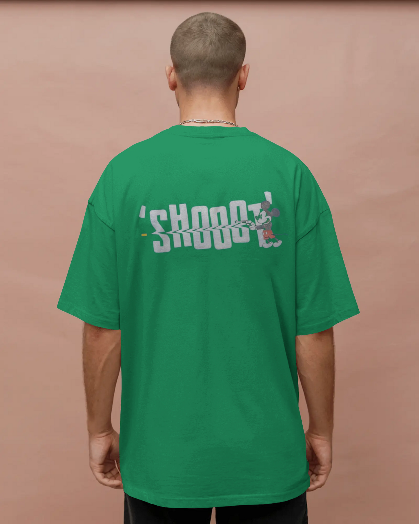 Oversized T-Shirts Shooot Jade Green HD Printing