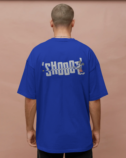 Oversized T-Shirts Shooot Royal Blue HD Printing