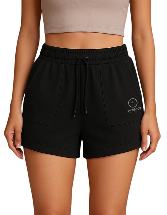 Women's Cotton Trendy Shorts Black